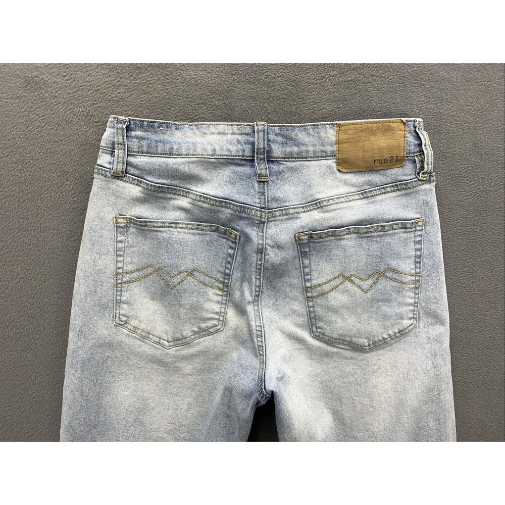Rue 21 Denim Jeans Men's Size 30X30 Sky Blue Slim Taper Supreme Flex - Picture 12 of 16